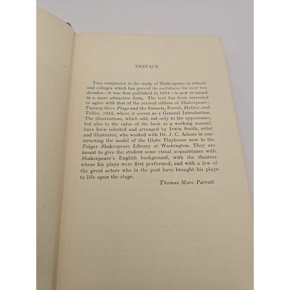 William Shakespeare A Handbook By Thomas Marc Parrott 1955 Hardcover - Picture 7 of 10